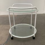 Postmodern Glass Side Table or Dessert Table