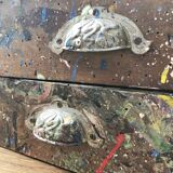 Artist studio oak draper table