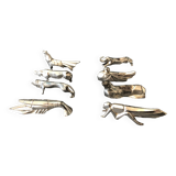 8 porte couteaux animaux art-déco 1930 design sandoz