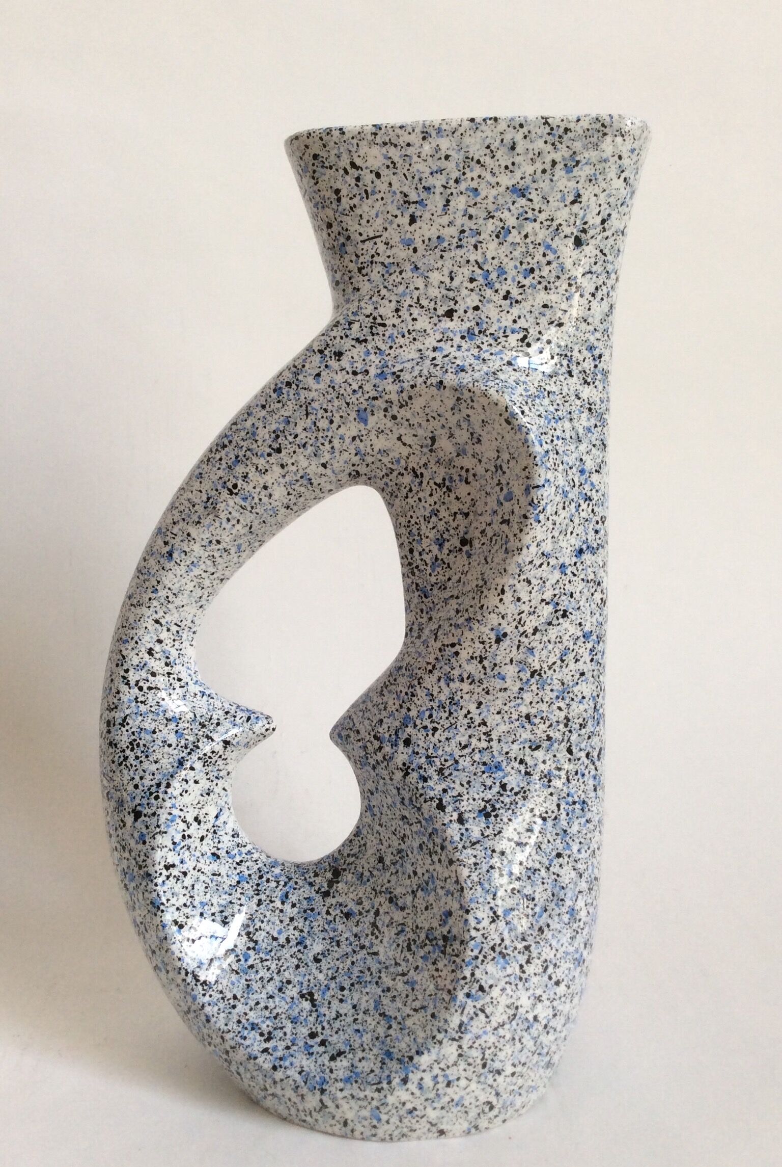 Vase ceramic by Roberto Rigon, Italy 70 years