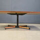 Modernist copper coffee table adjustable in height, 1960s