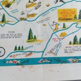 Affiche touristique Big Bear Lake (Californie) 1947
