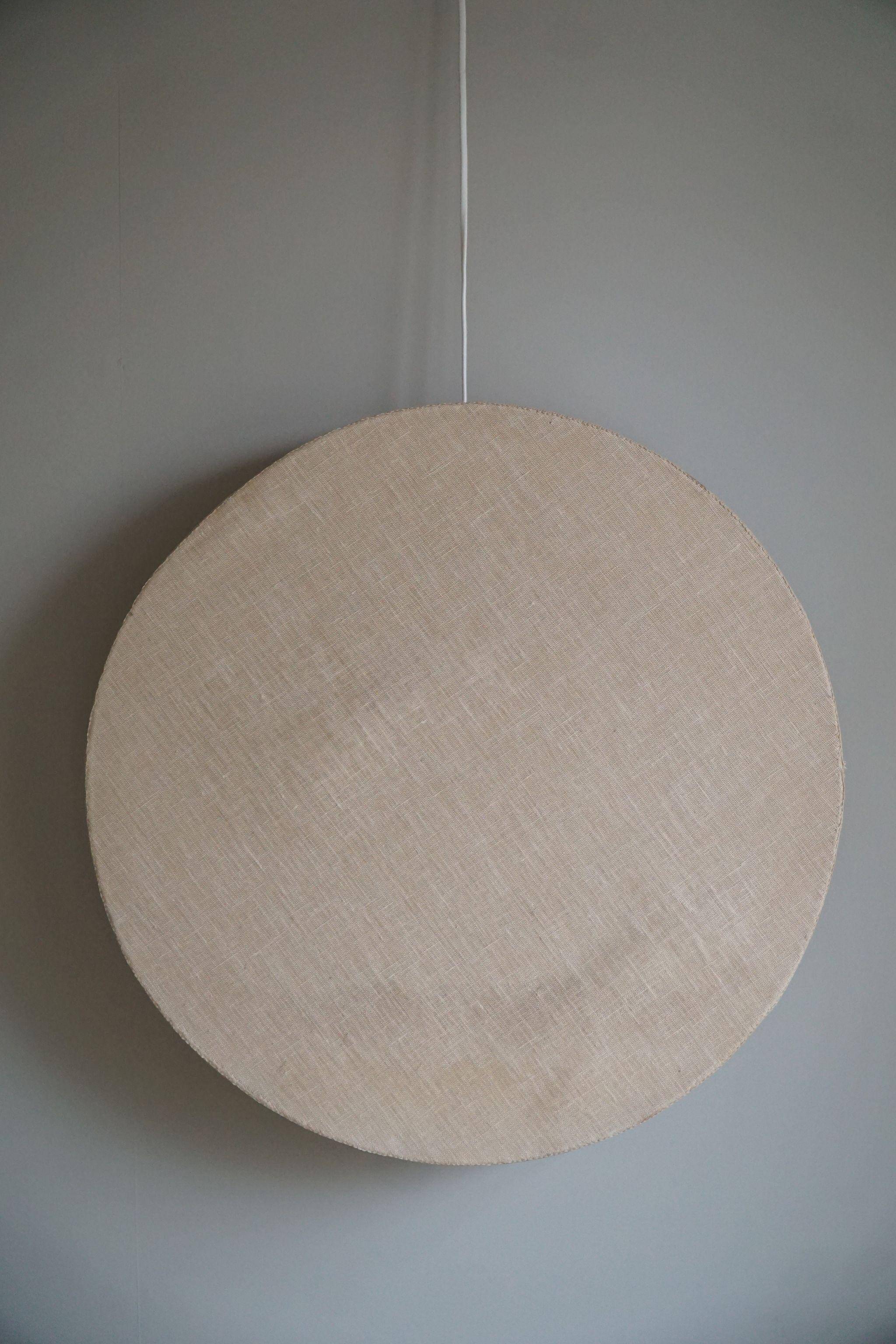 Mid-century Scandinavian Swedish, Ceiling light / Wall sconce in linen, 1950s