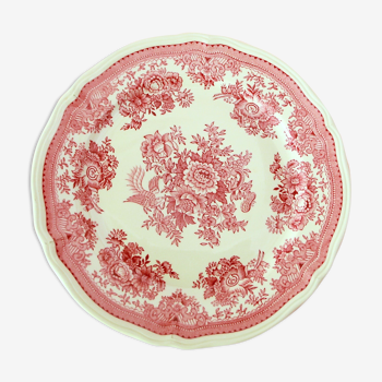 Villeroy-Bosh red pattern dessert plate