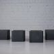 Mid-century leather planter by De Sede