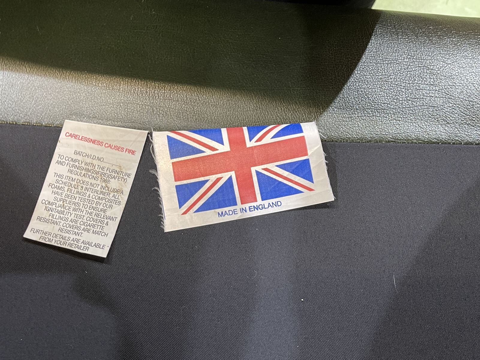 Chesterfield leather armchair from the 70s