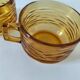 Duo of vintage vereco sunflower cups