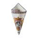 Bouquetière en faience de Gien décor Renaissance