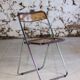 Folding chair in plexiglass and chrome, 1970