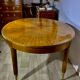 Oval dining table 1960 with 4 extensions, precious wood marquetry