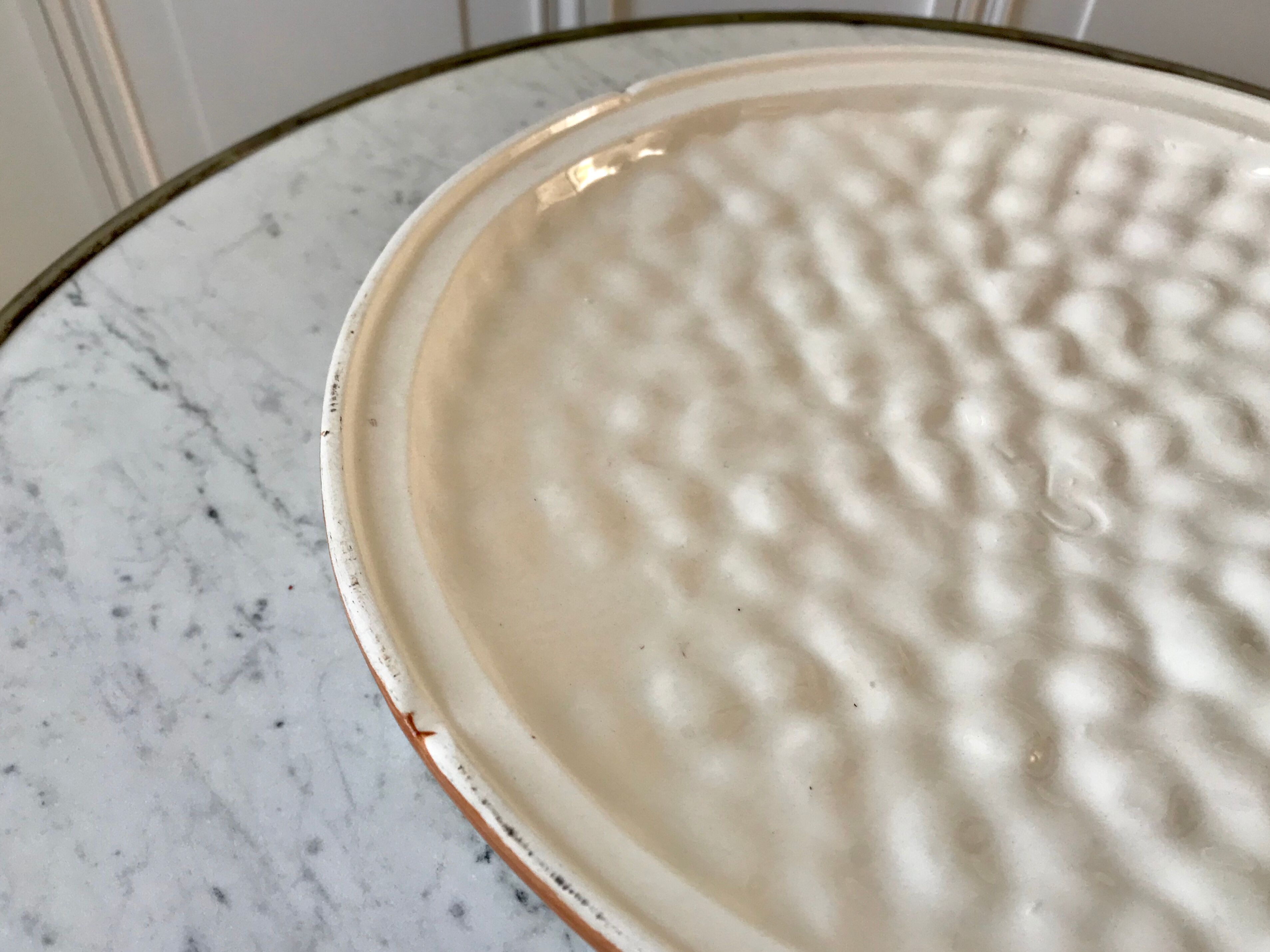 Vintage raspberry slurry pie dish 50s