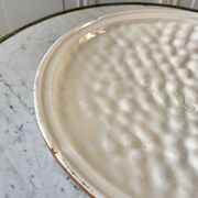 Vintage raspberry slurry pie dish 50s