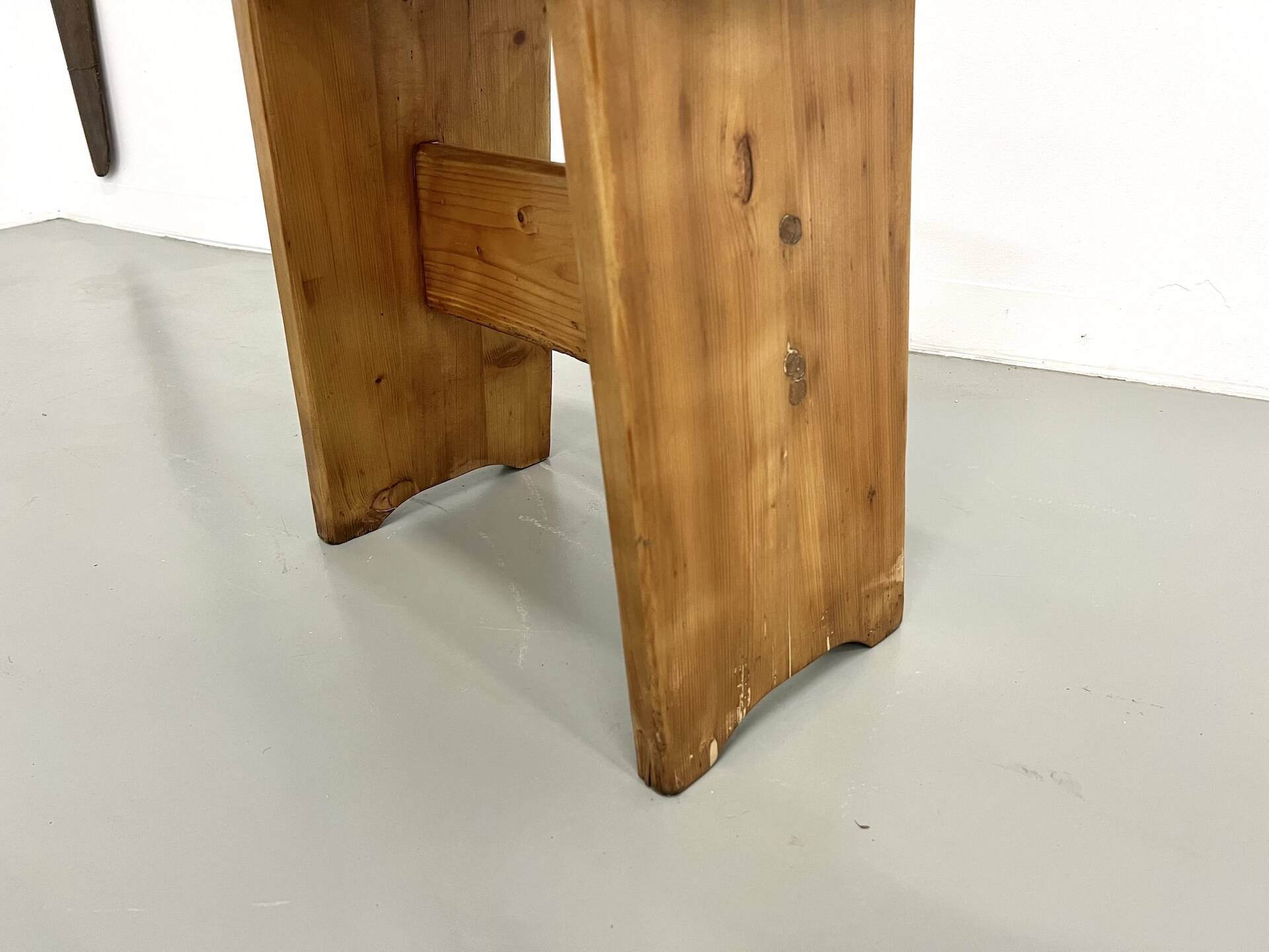 Solid pine stool