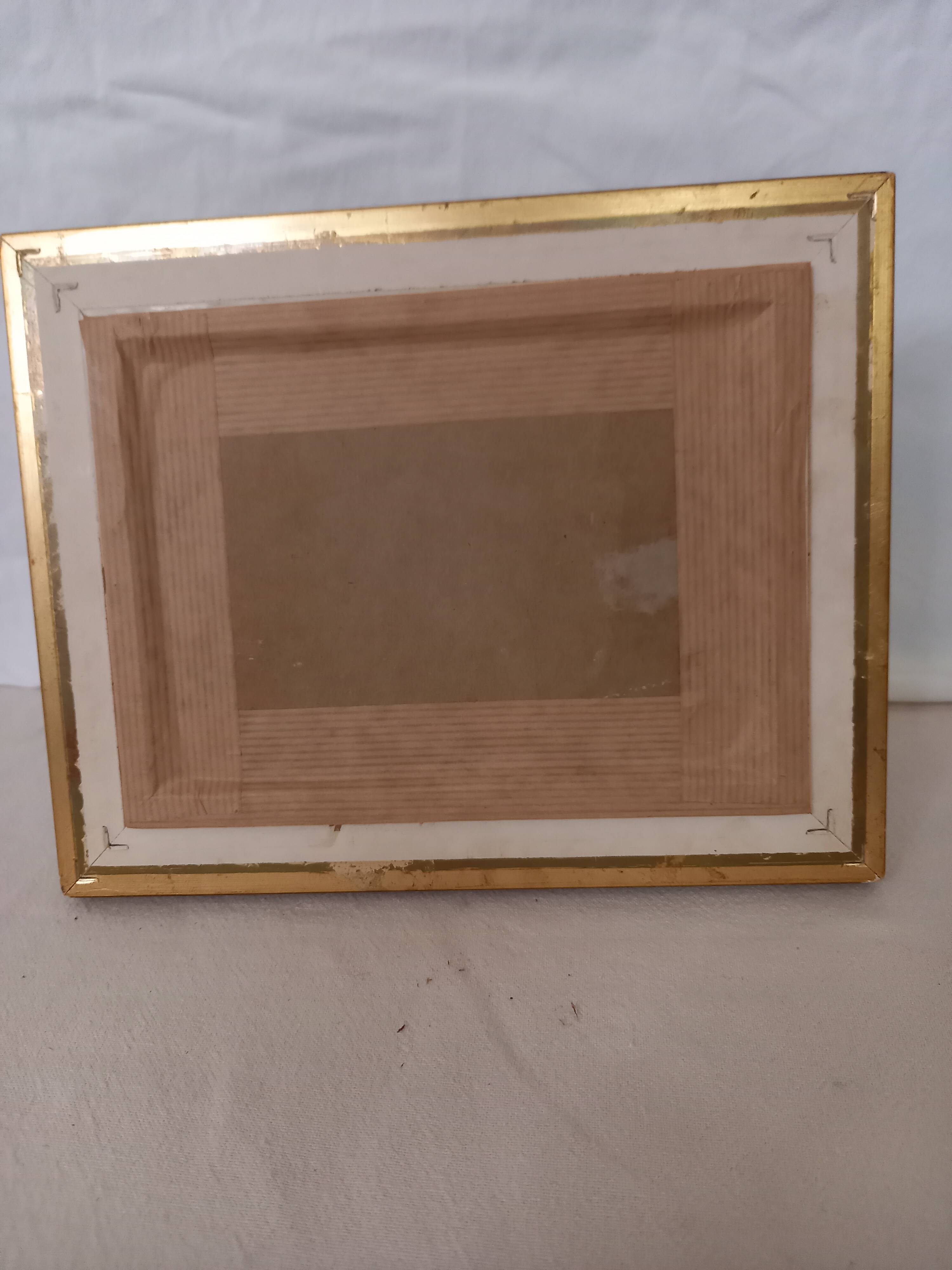 Old painting, oil on wood, schooner at sea, dated 1953, signed.