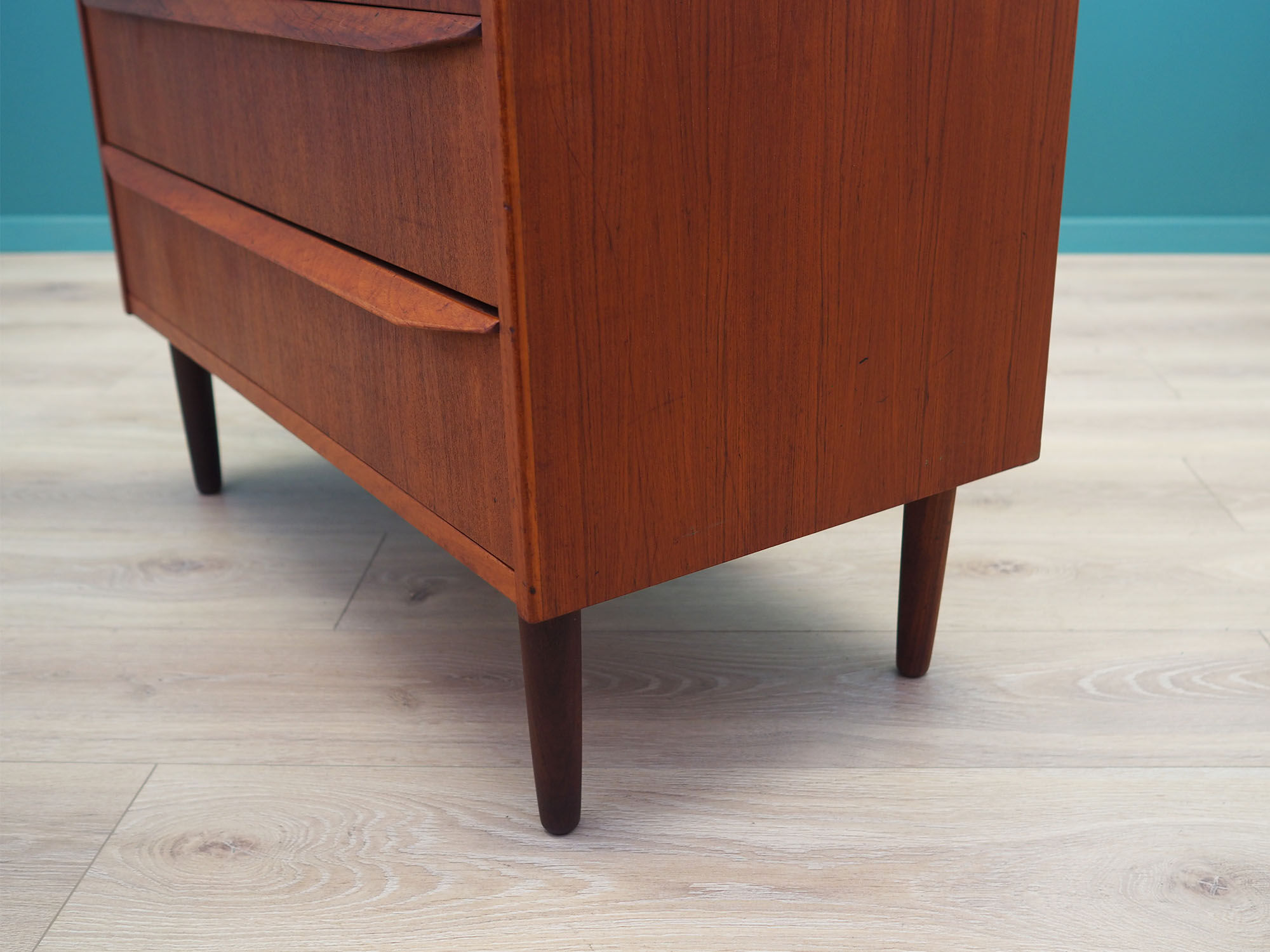 Teak chest of drawers, Danish design, 1970s, made in Denmark