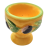 Egg cup for cane egg in barbotine vintage