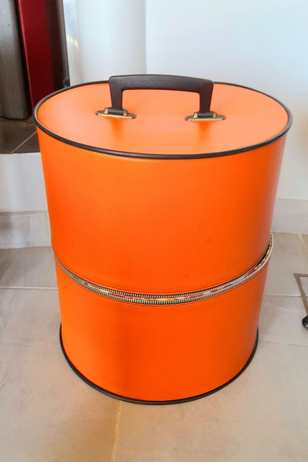 Hat box or bottle rack 70s