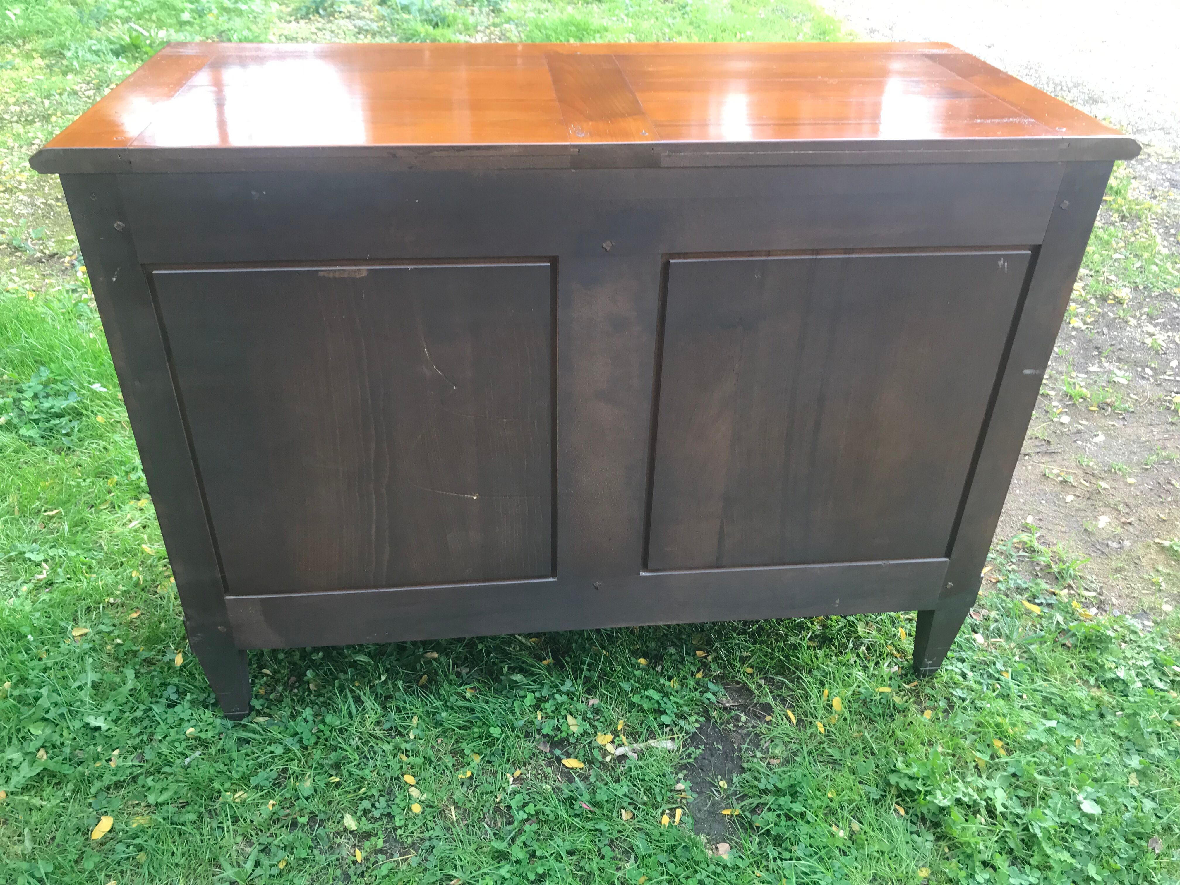 Louis XVI cherry-style chest of drawers