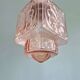 Art Deco pale pink glass pendant light, 1920s-30s