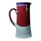 Large stoneware art jug by Lévéjac, Michel Goldstyn, flamed oxblood glaze