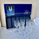 6 crystal stemmed glasses
