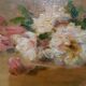 Tableau nature morte aux roses