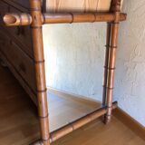 Bamboo mirror 72x62cm