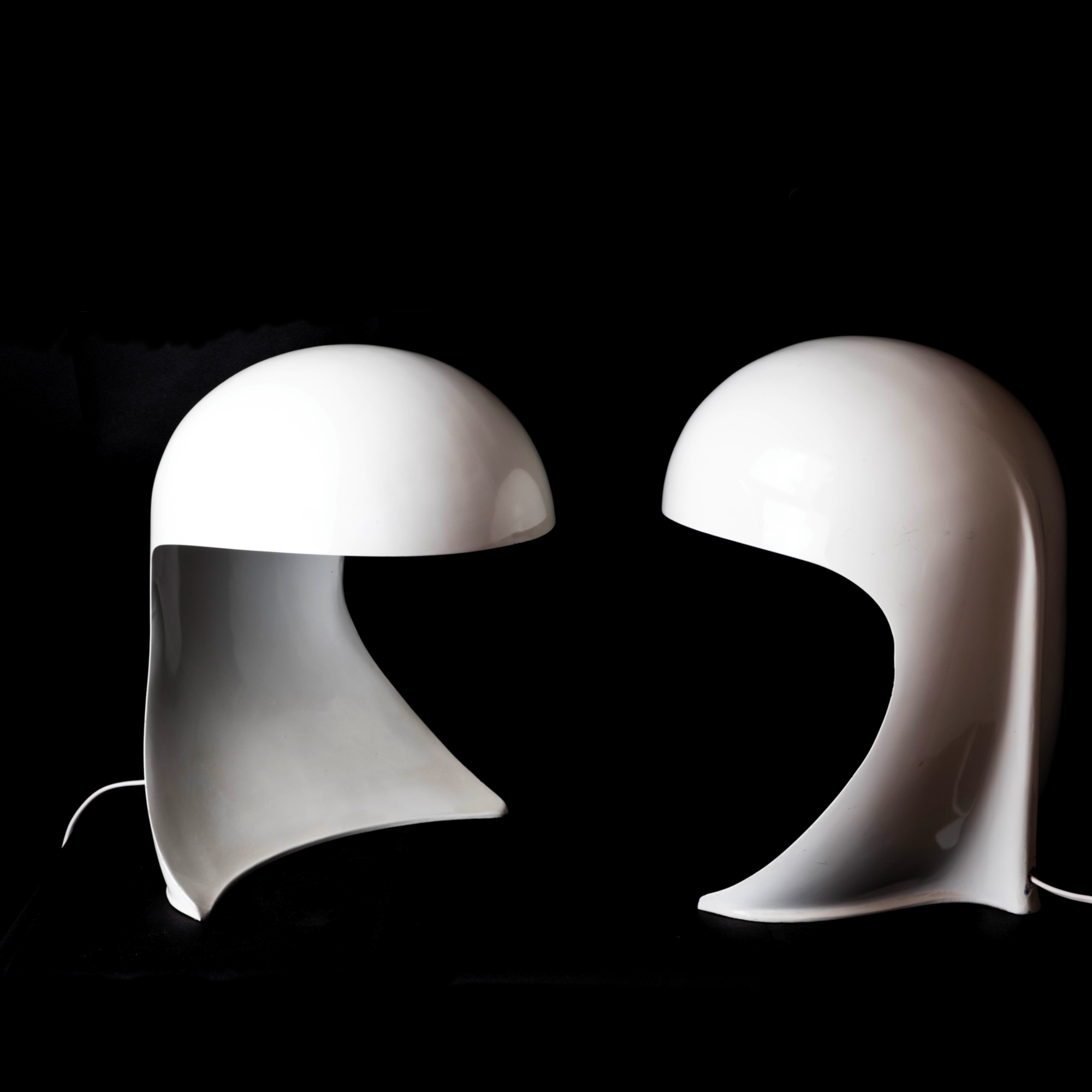 Pair of lamps Dania Artemide Dario Tognon Italy 1969