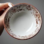 Sarreguemines tea service - Kyoto - antique 5 cups 6 saucers in Japanese style