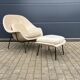 Knoll Womb chair + ottoman Eero Saarinen Beige Sand color, perfect condition!