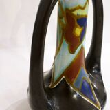 Vase amphora faience mate