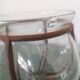 Vases / photophores ''Venetian'' Blown glass inking wrought iron - 1940s