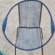 Set de 5 fauteuils en fer et scoubidou des années 50/60