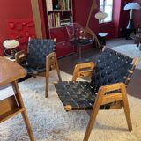 1 Table and 4 chairs/armchairs - Jens RISOM - Knoll 1949 - Scandinavian Design