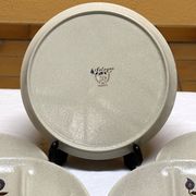Saint-Amand Sologne - 6 Assiettes à fondue compartimentées