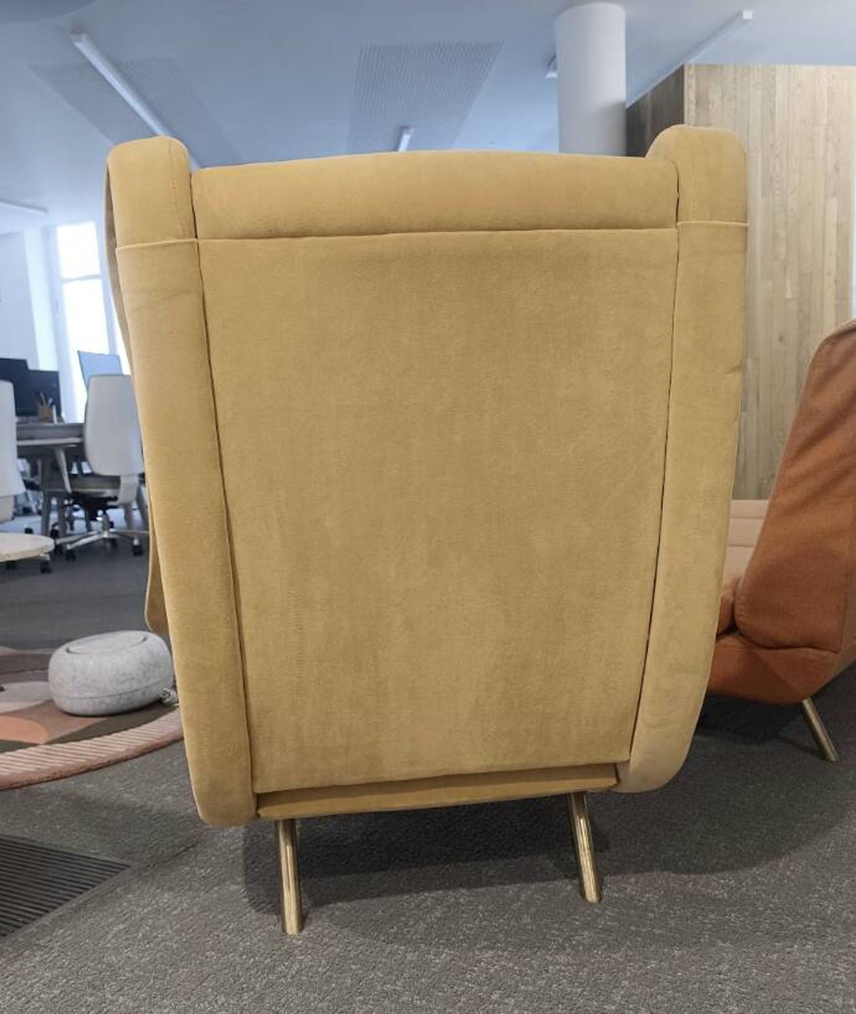Senior armchair by Marco Zanuso for Arflex, camel velvet