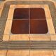 Ceramic coffee table signed Roger Capron and wood, Mambo model of the 1970s