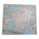Carte routière "Michelin" vintage années 80 encadrée, 111 cm x 100 cm