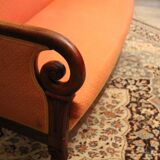 19th-century mahogany sofa Restoration