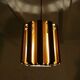Mid century design pendant light werner schou, seventies