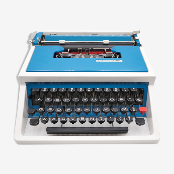 Machine à écrire underwood 315 bleue révisée ruban neuf