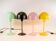 Vintage Dutch designer black mushroom lamp from the 80s