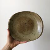 Pyrite stoneware serving dish