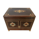 Complete liquor cellar Boulle Box Napoleon III Box Marquetry XIX century