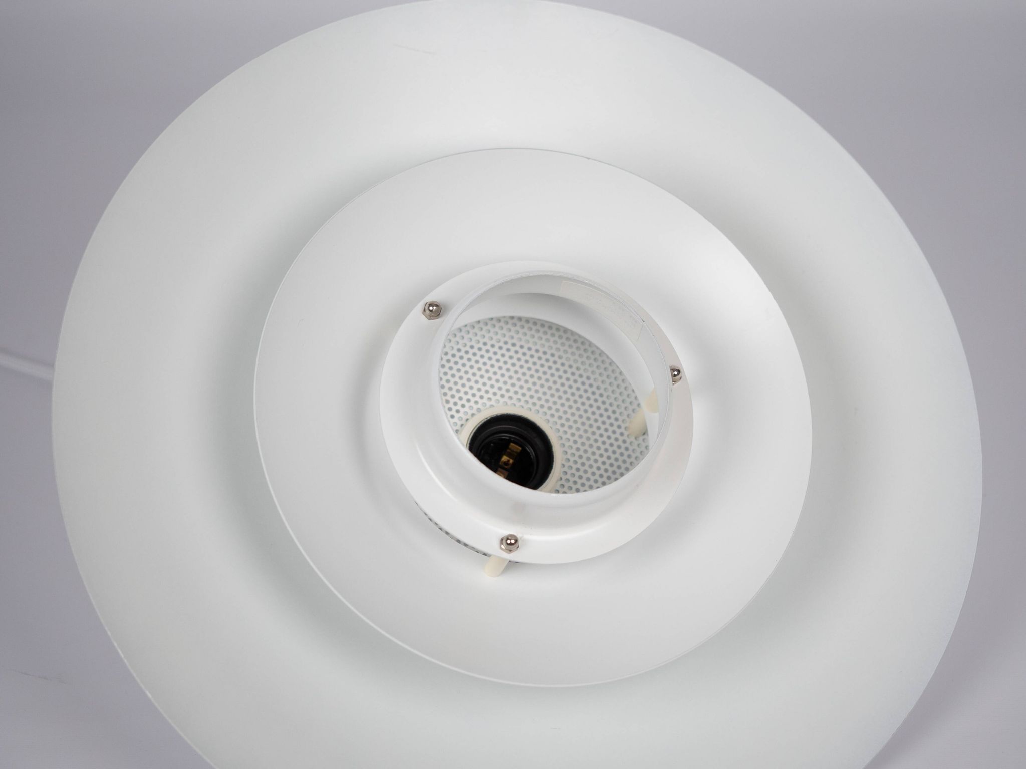 Pair of 2 vintage pendant lamps Volga by Kurt Wiborg, Jeka, 1980s