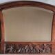 Miroir biseauté bois sculpté Art déco