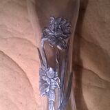 Metal flower vase