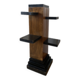 Mahogany and ebony étagère column, 1940s