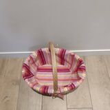 Vintage rattan wicker basket