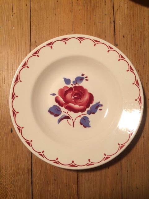 Suite of 10 plates empty "Badonvillers"